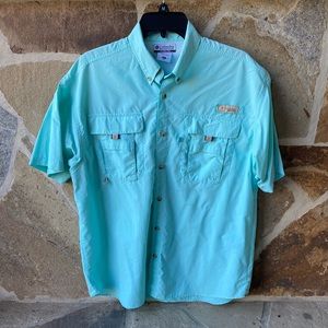 Mens Columbia short sleeve fishing shirt